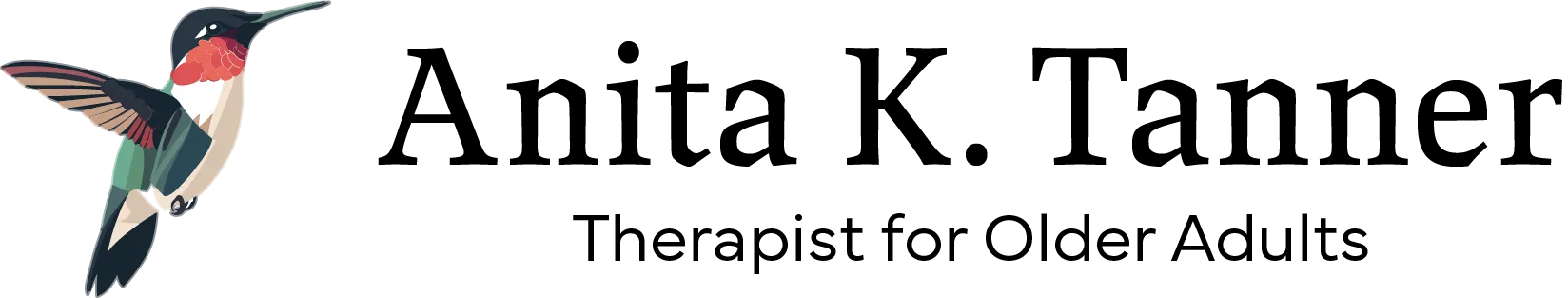 Anita Tanner logo with hummingbird